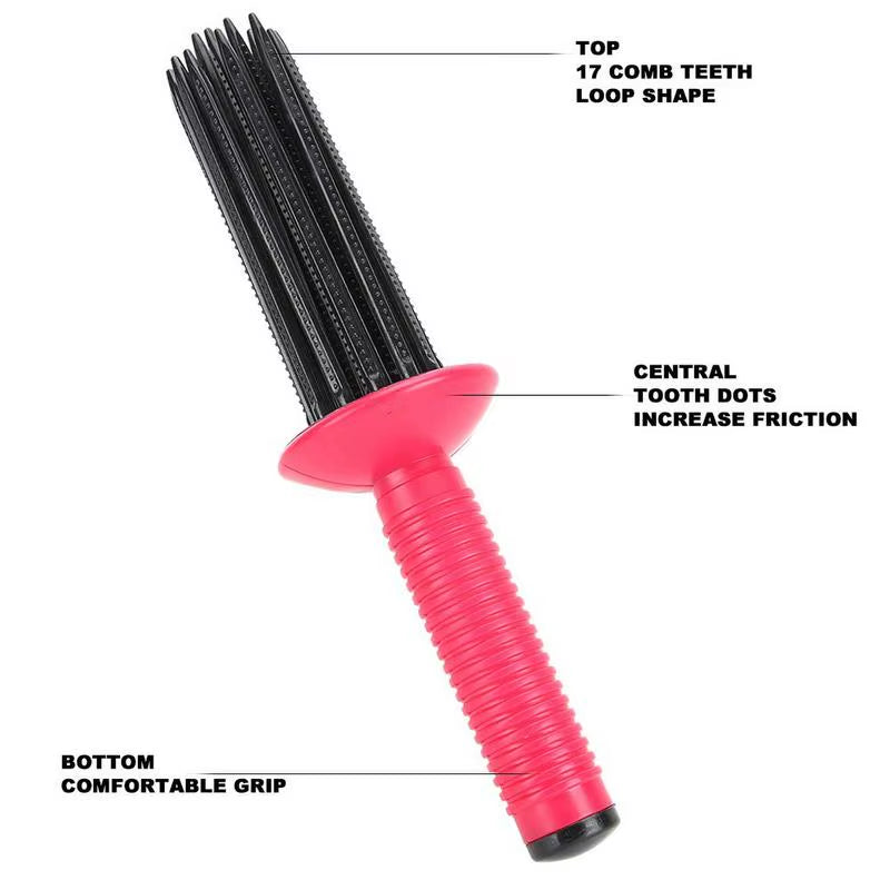 Hot Air Curler Comb Hot Air Styling Brush Hair Fluffy Curling Roll Comb Air Volume Comb Hair Styling Roll Curling Brush