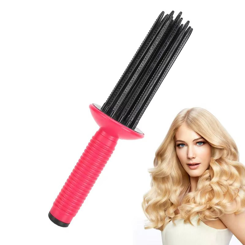Hot Air Curler Comb Hot Air Styling Brush Hair Fluffy Curling Roll Comb Air Volume Comb Hair Styling Roll Curling Brush