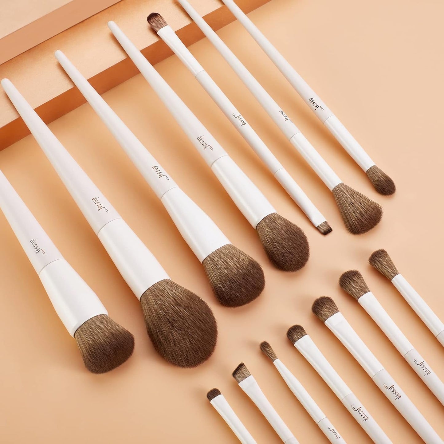14-Piece Makeup Brush Set Jessup Pinselset Makeup Pinsel Make up Pinsel Set 14 Stück Schminkpinsel Kosmetikpinsel Gesichtspinsel Augenpinsel Lidschattenpinsel Puderpinsel Foundation Highlight Concealer Pinsel T329