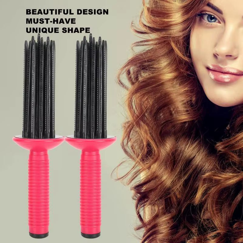 Hot Air Curler Comb Hot Air Styling Brush Hair Fluffy Curling Roll Comb Air Volume Comb Hair Styling Roll Curling Brush