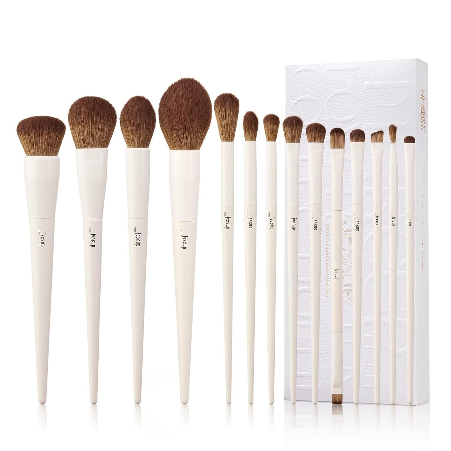 14-Piece Makeup Brush Set Jessup Pinselset Makeup Pinsel Make up Pinsel Set 14 Stück Schminkpinsel Kosmetikpinsel Gesichtspinsel Augenpinsel Lidschattenpinsel Puderpinsel Foundation Highlight Concealer Pinsel T329