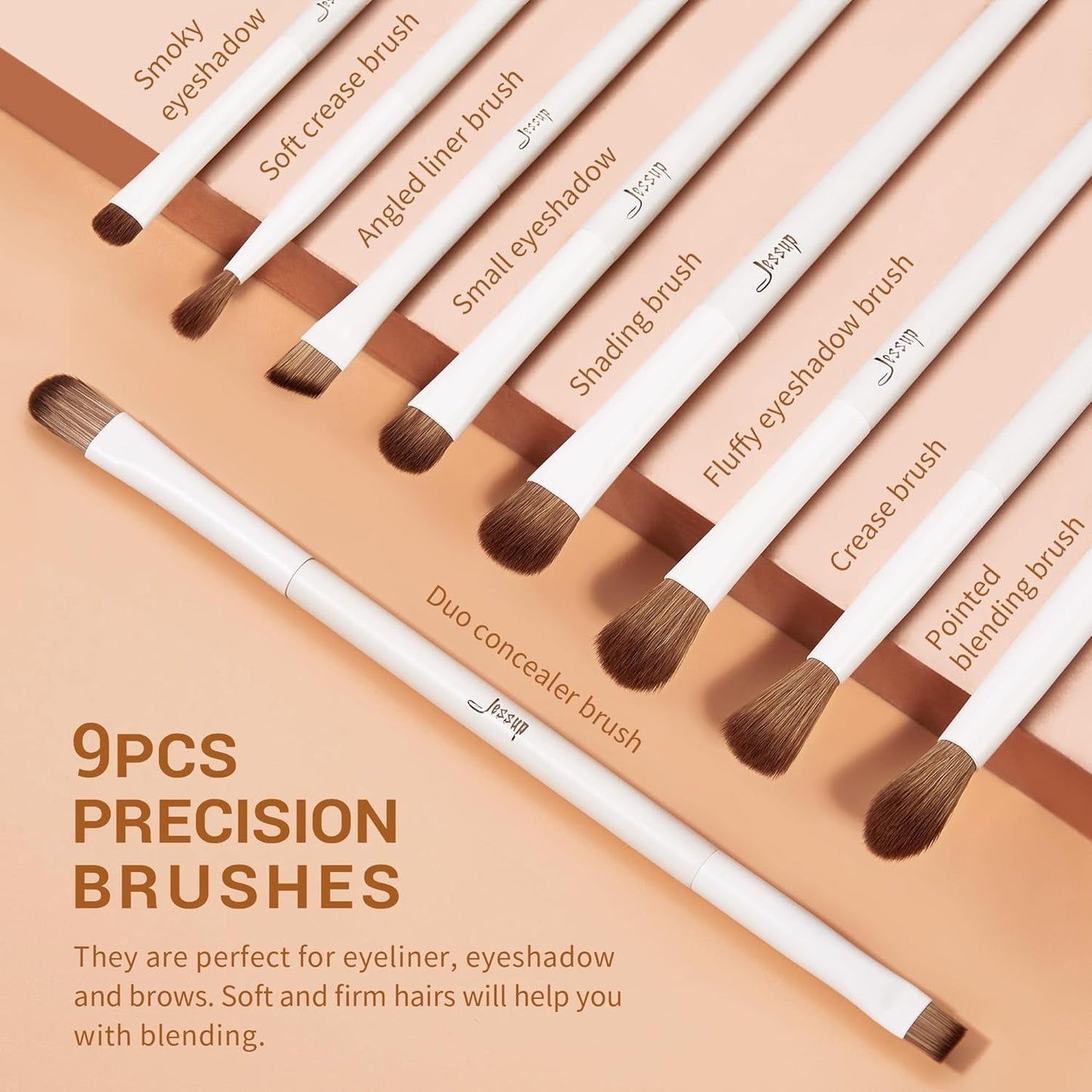 14-Piece Makeup Brush Set Jessup Pinselset Makeup Pinsel Make up Pinsel Set 14 Stück Schminkpinsel Kosmetikpinsel Gesichtspinsel Augenpinsel Lidschattenpinsel Puderpinsel Foundation Highlight Concealer Pinsel T329