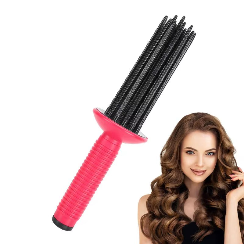 Hot Air Curler Comb Hot Air Styling Brush Hair Fluffy Curling Roll Comb Air Volume Comb Hair Styling Roll Curling Brush