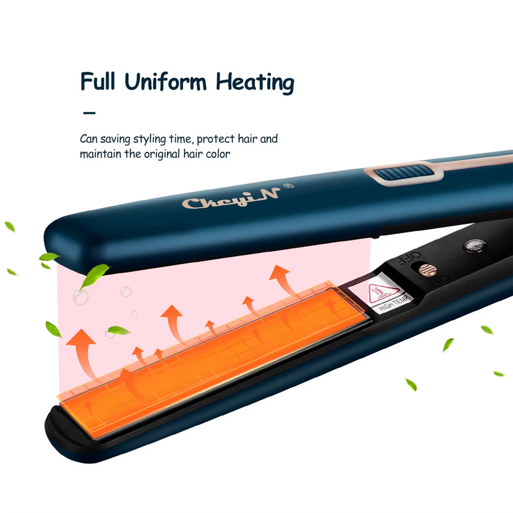 -1 hair iron Mini Hair Flat Iron 2 in 1 Hair Straightener and Curler Portable Straightening Iron Constant Temperature