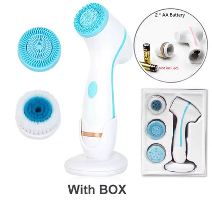 -1 Cleansing Brush Ultrasonic Cleaner Cleansing Brush 3 in 1 Face Tool Massagers Sonic Rotating Cleansing Brush Galvanic Remove Blackheads