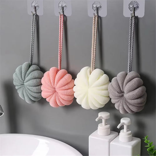 Bath Bubble Ball Exfoliating Scrubber Soft Shower Mesh Foaming Sponge Body Skin Cleaner Cleaning Tools Bathroom Accessories