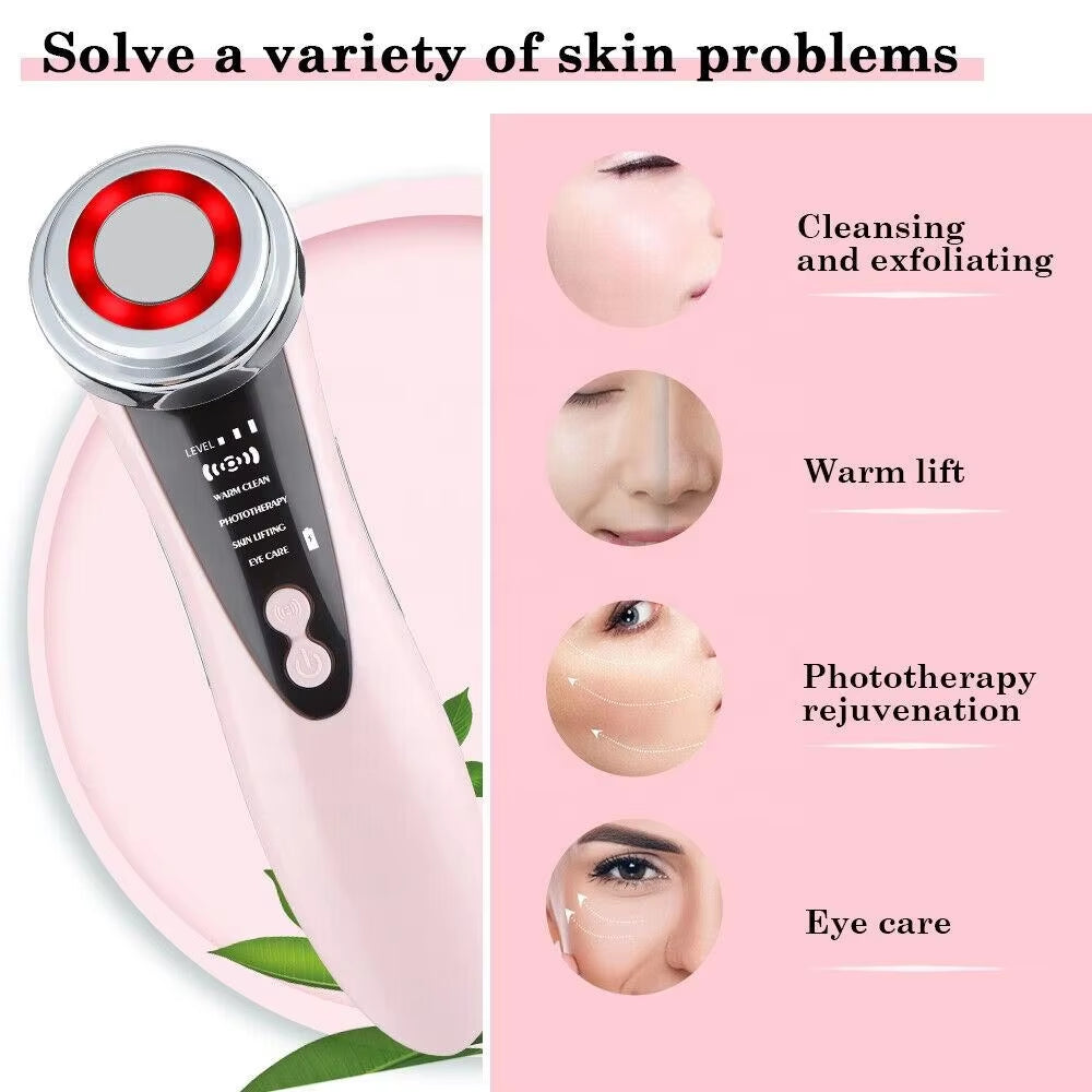 -1 rf ems facial massager 4 in 1 RF EMS Facial Massager Skin Care Tools Face Lift Multifunction Firm Device Skin Rejuvenation Wrinkle Removal