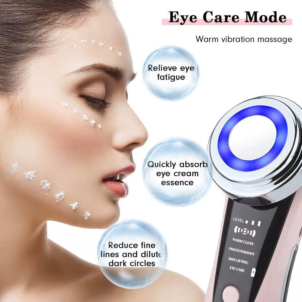 -1 rf ems facial massager4 in 1 RF EMS Facial Massager Skin Care Tools Face Lift Multifunction Firm Device Skin Rejuvenation Wrinkle Removal