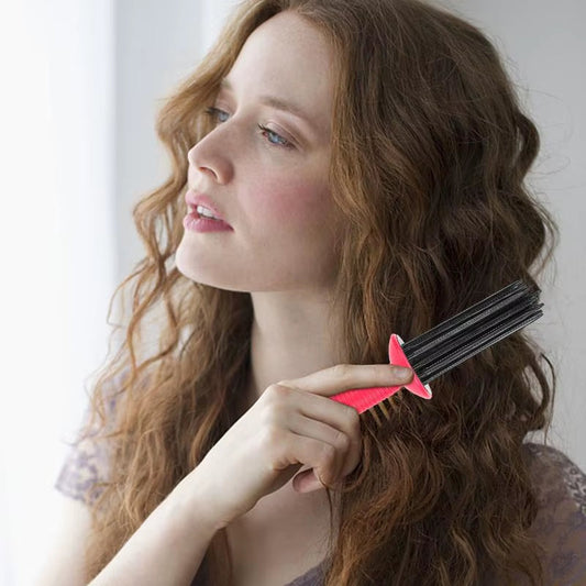 Hot Air Curler Comb Hot Air Styling Brush Hair Fluffy Curling Roll Comb Air Volume Comb Hair Styling Roll Curling Brush