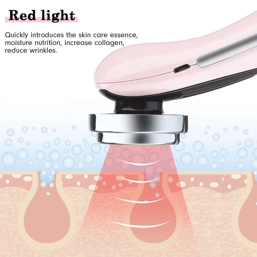 -1 rf ems facial massager 4 in 1 RF EMS Facial Massager Skin Care Tools Face Lift Multifunction Firm Device Skin Rejuvenation Wrinkle Removal