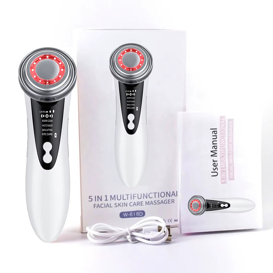 -1 rf ems facial massager 4 in 1 RF EMS Facial Massager Skin Care Tools Face Lift Multifunction Firm Device Skin Rejuvenation Wrinkle Removal
