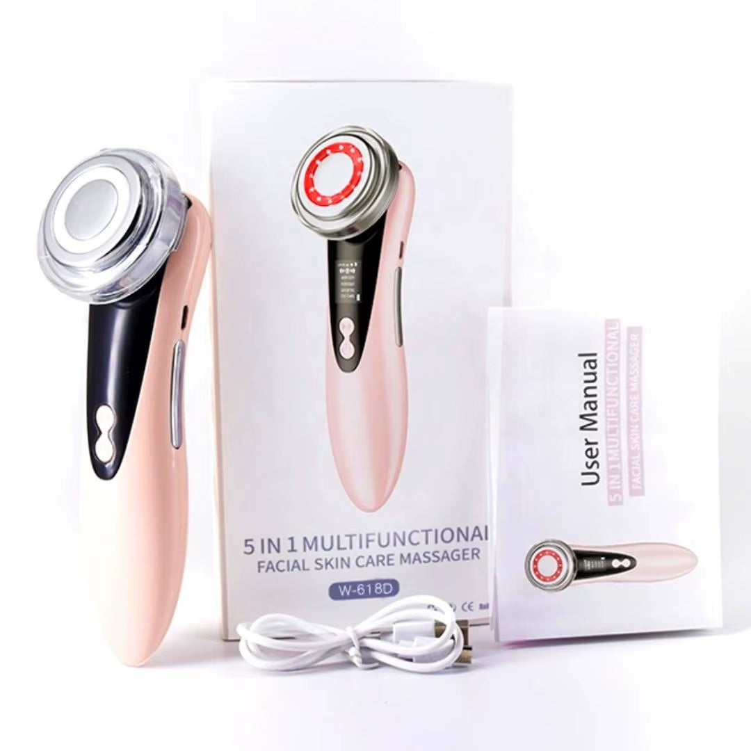 -1 rf ems facial massager 4 in 1 RF EMS Facial Massager Skin Care Tools Face Lift Multifunction Firm Device Skin Rejuvenation Wrinkle Removal