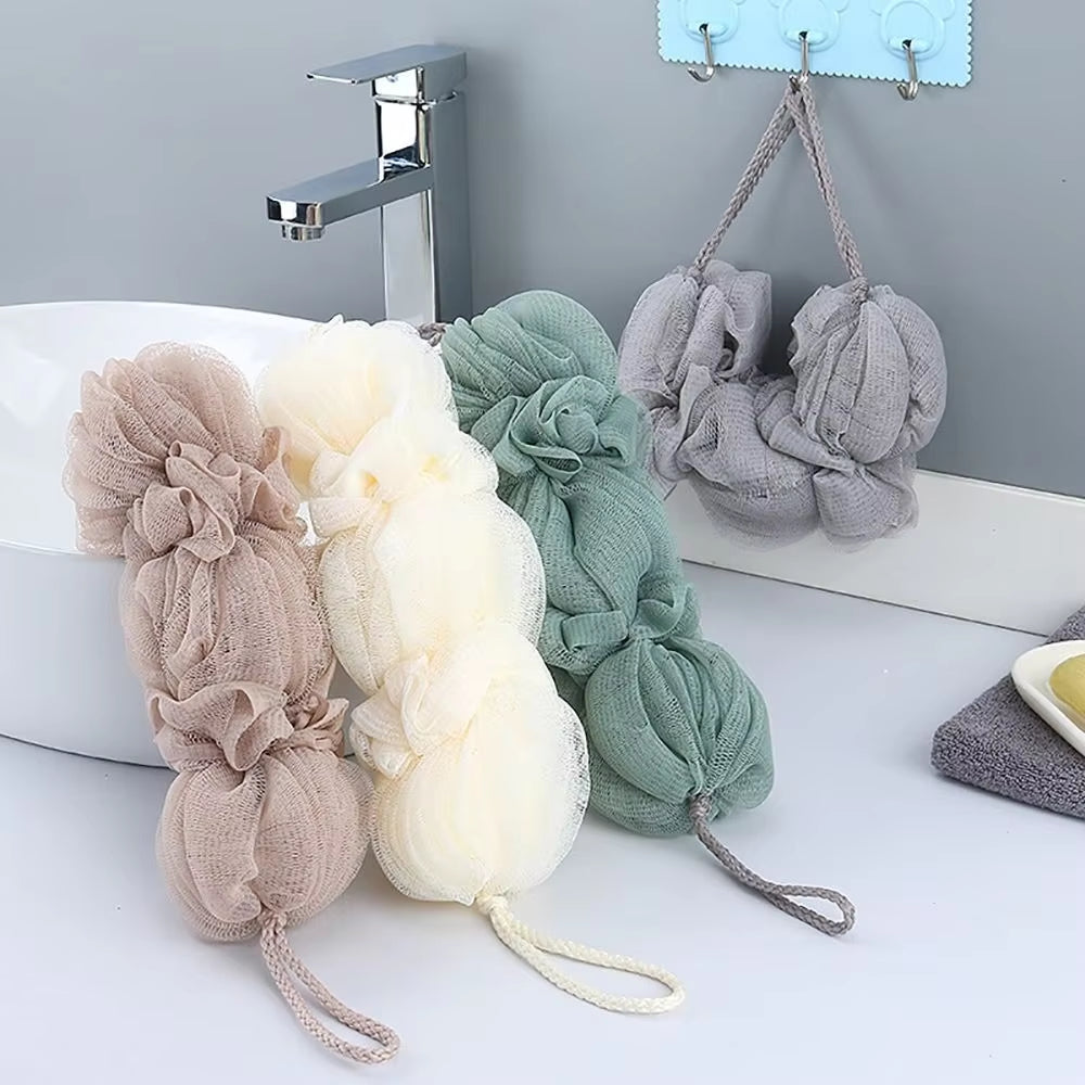 Body Scrubber Mesh Bath Exfoliating Brush Shower Brush Belt Back Scrub Exfoliator Skin Cleaner Dead Skin Remover Bathing Tools